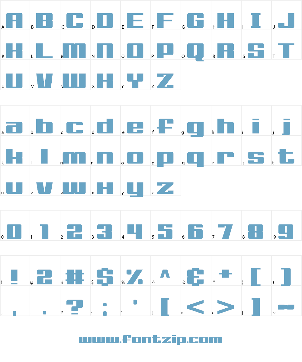 Big Old Boldy Font Character